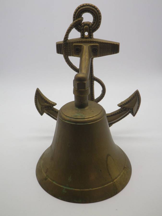 Heavy Cast Brass Nautical Theme wall mounted Bell