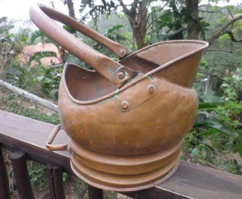 SUPERB!! VINTAGE DE KLERK ORIGINAL SOLID COPPER COAL BUCKET