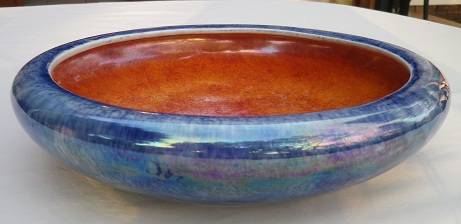 BEAUTIFUL ART DECO GRIMWADES, STOKE ON TRENT 'BYZANTA' WARE  LUSTRE CROCUS FRUIT/FLOWER BOWL 4832