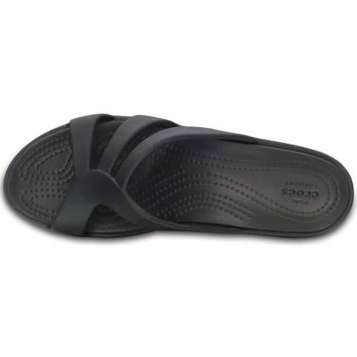 CROCS - Sanrah strappy wedge mushroom/cobblestone