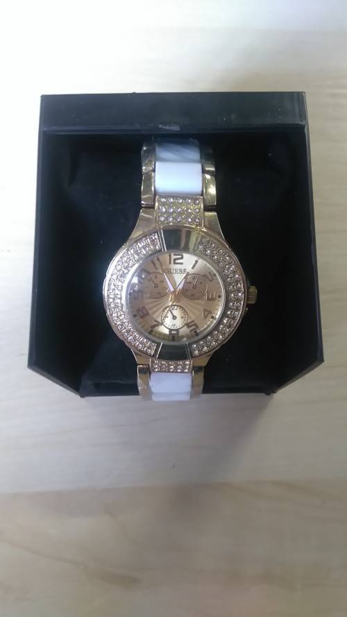 Diamond Studded Womens Guess Watch