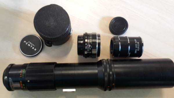 Asahi Pentax & Itoh Kogaku 35mm & 300mm Lens