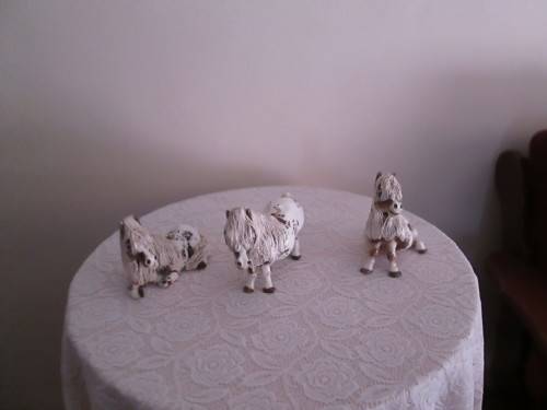 FAMILY OF 5 CHEVAL PONIES 13 CM HEIGHT