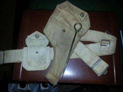 9mm pistol holster and web belt