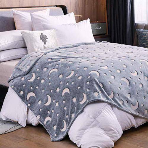 Moon Luminous Blanket Magic Glow In The Dark Blanket Star Super Soft With Free Delivery
