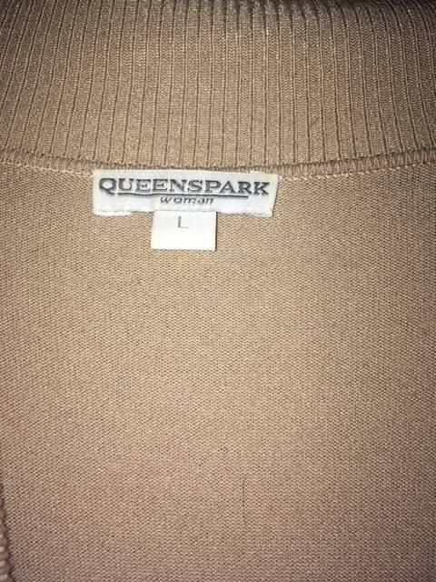 Camel colour Queenspark cowl neck top