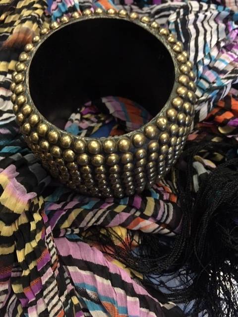 Bronze studded ethnic bangle