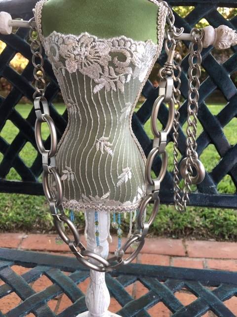 Adjustable Silver Chrome Chain Belt