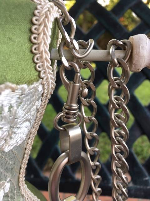 Adjustable Silver Chrome Chain Belt