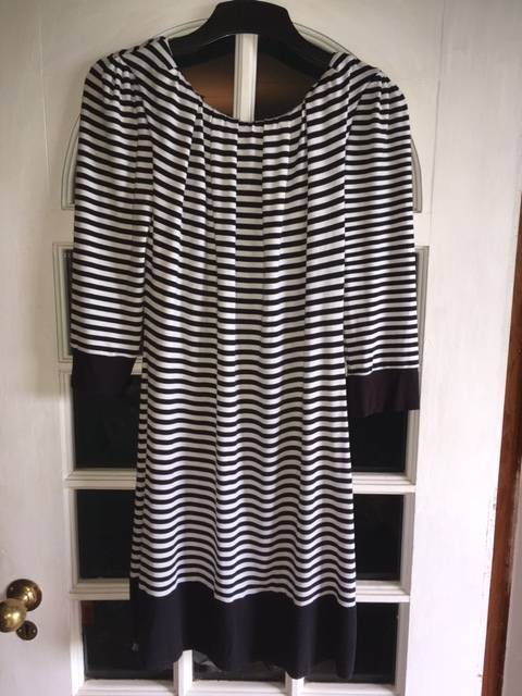 Jo Borkett Black and White Stripe Dress
