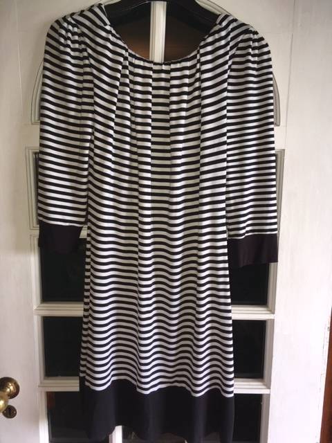 Jo Borkett Black and White Stripe Dress