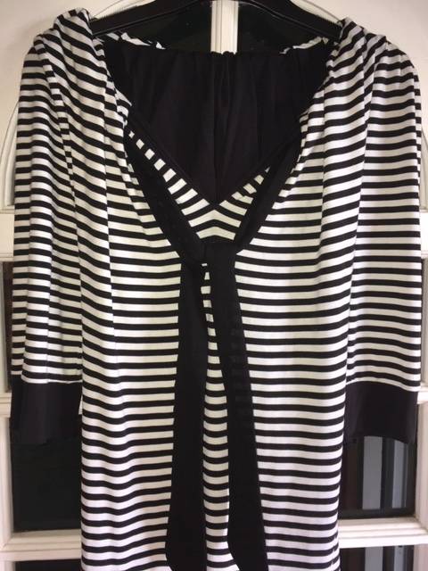Jo Borkett Black and White Stripe Dress
