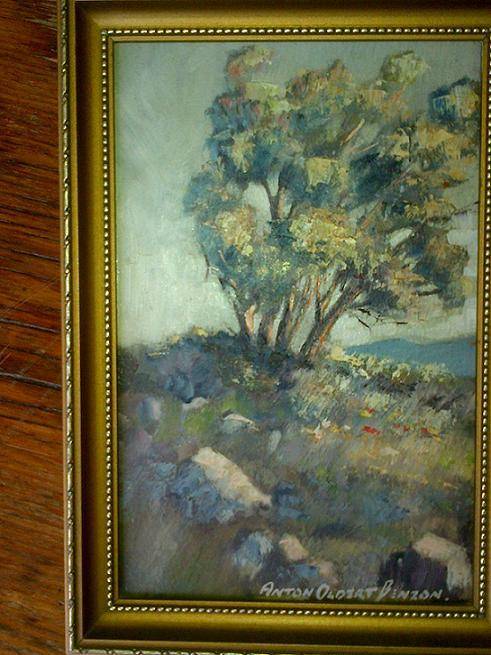BEAUTIFUL ANTON BENZON OIL ON BOARD!