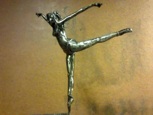 Owen Claassen metal sculpture - Ballerina Girl