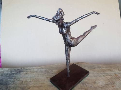 Owen Claassen metal sculpture - Ballerina Girl