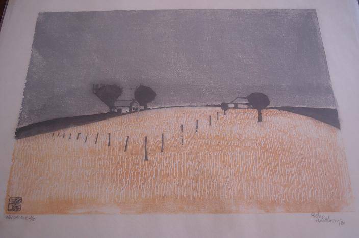 R1 START! Pieter van der Westhuizen HISTORIC signed and numbered woodcut!!
