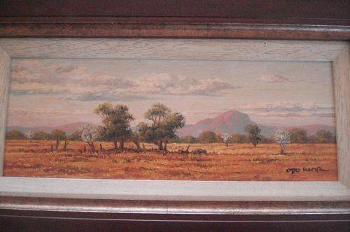 Beautiful Otto Klar oil on board: