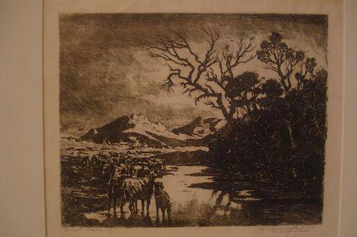 TINUS DE JONGH - CRAZY R1 START!! SIGNED ETCHING!!
