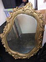 Decorative gold mirror