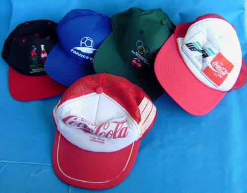 5 original Coca Cola Caps (4c/8)