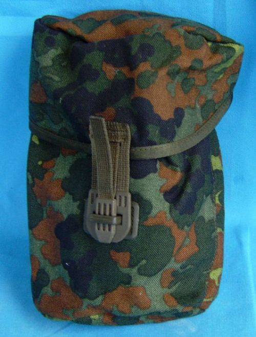 Original German Army Bundeswehr Camo Bag for the german Webbing (4c/7)