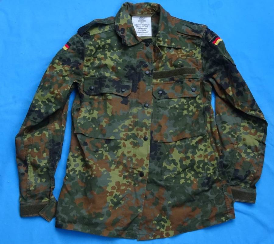 Original German Army Bundeswehr camo Shirt size XS  (D1/1)