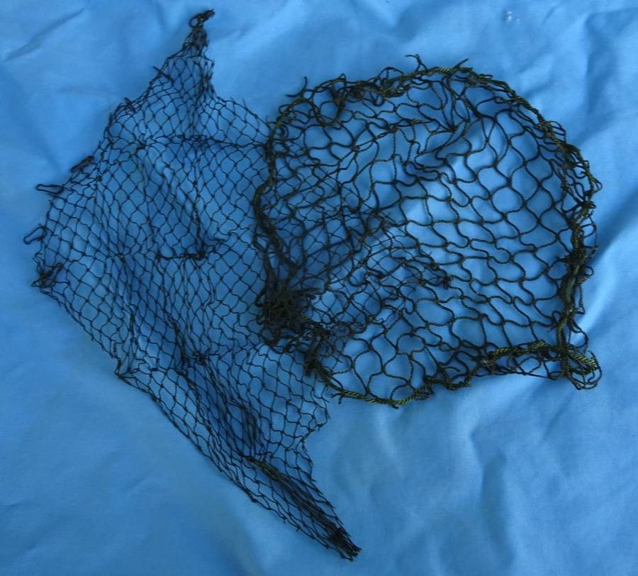 Original east German Army NVA Helmet camo Net (D3/55)