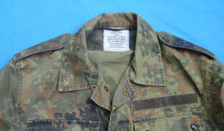 Original German Army Bundeswehr camo Shirt size s (BW size 6)