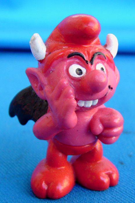 Devil Smurf Schleich W.Germany Peyo  (0Q17)