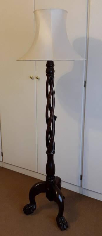 Standing Lamp *** Solid Stinkwood !!!!  WOW WOW WOW !!!! See pictures !!!