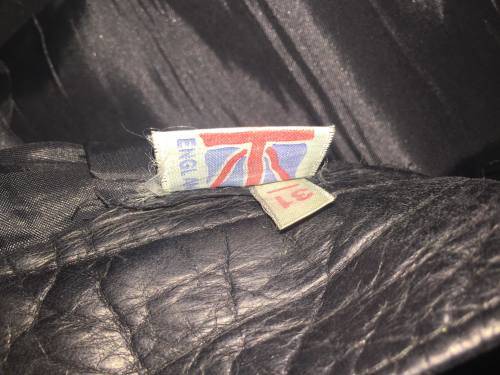 LEATHER BOOTLEG TROUSER WAIST 31 LENGTH 34 MADE IN ENGLAND