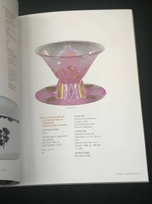 SOTHEBY`S PIONEERING 20TH CENTURY DESIGN - TORSTEN BROHAN COLLECTION 2005 CATALOGUE