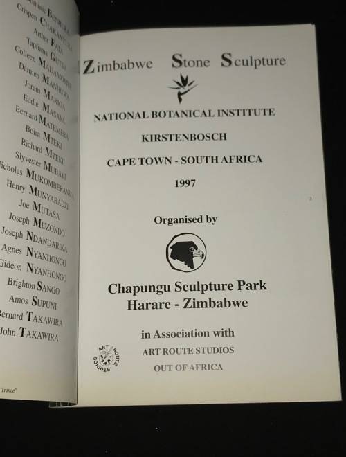 ZIMBABWE STONE SCULPTURE - KIRSTENBOSCH 1997