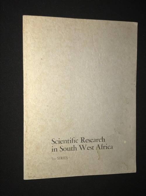 SCIENTIFIC RESEARCH IN SOUTH WEST AFRICA  TSUMEB A HISTORICAL SKETCH BY G SOHNGE