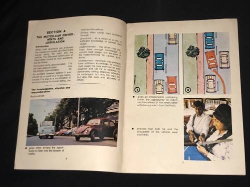 THE MOTOR CAR DRIVER AS ROAD USER VINTAGE BOOKLET