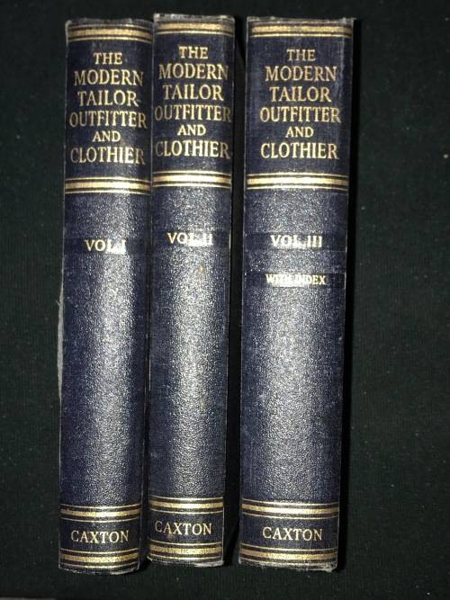THE MODERN TAILOR OUTFITTER AND CLOTHIER BY A.A. WHIFE  3 VOLUMES SET