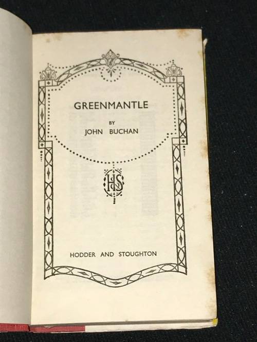 GREENMANTLE BY JOHN BUCHAN