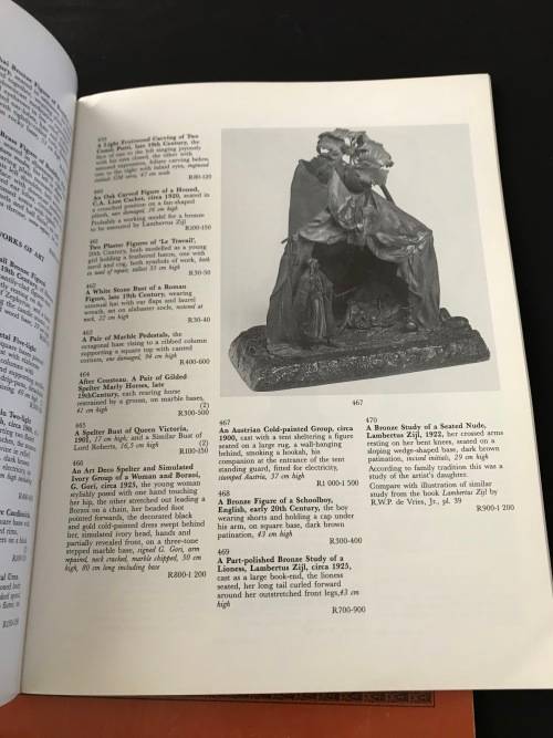 SOTHEBY'S CATALOGUE OF COLLECTOR'S ITEMS JHB 29 AUGUST 1985 / 29 MAY 1986