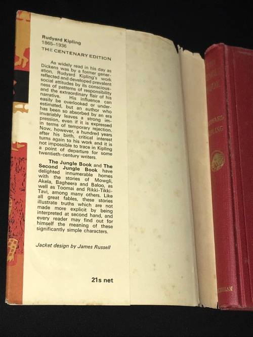THE JUNGLE BOOK BY RUDYARD KIPLING CENTENARY EDITION 1965