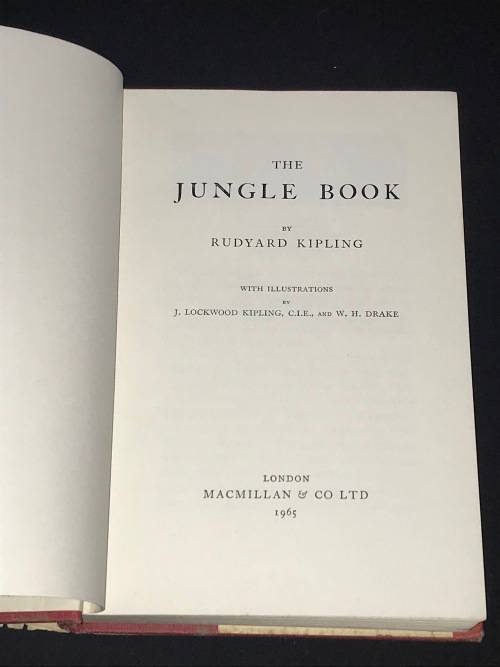 THE JUNGLE BOOK BY RUDYARD KIPLING CENTENARY EDITION 1965