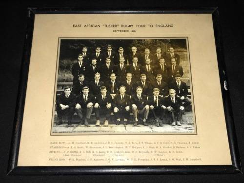 EAST AFRICAN "TUSKER" RUGBY TOUR TO ENGLAND SEPTEMBER 1966 PHOTO