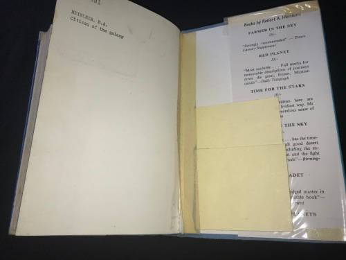 CITIZEN OF THE GALAXY A SCIENCE FICTION STORY BY ROBERT A. HEINLEIN 1958 EX-LIBRARY