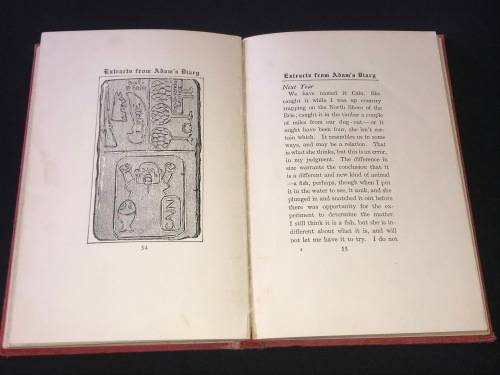 EXTRACTS FROM ADAM`S DIARY BY MARK TWAIN 1904