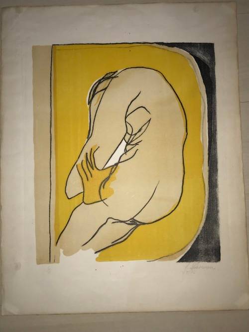H SHERMAN NUDE LIMITED EDITION LITHOGRAPH