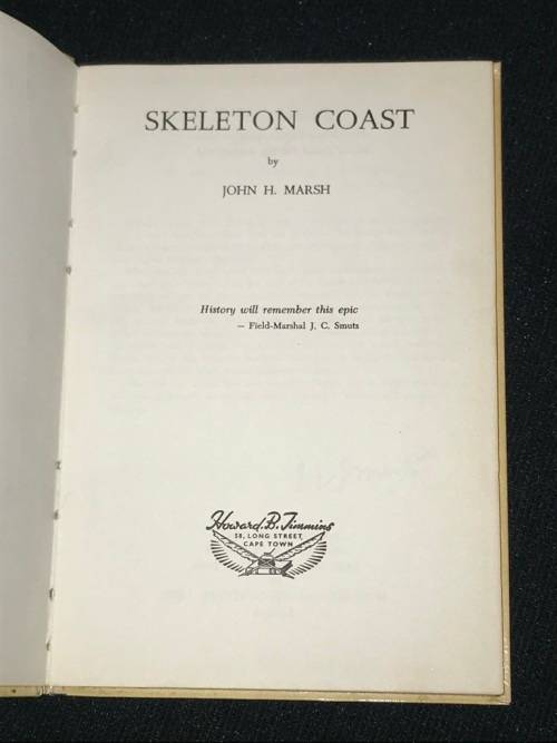 SKELETON COAST BY JOHN H. MARSH