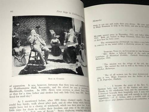 FIRST STEPS IN CIVILIZING RHODESIA BY JEANNIE M. BOGGIE 1953