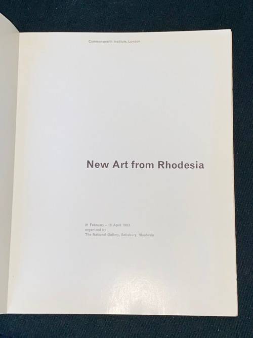 NEW ART FROM RHODESIA THE NATIONAL GALLERY SALISBURY RHODESIA APRIL 1963