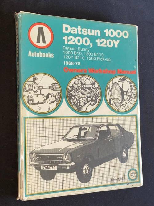 DATSUN 1000, 1200, 120Y AUTOBOOKS OWNER`S WORKSHOP MANUAL