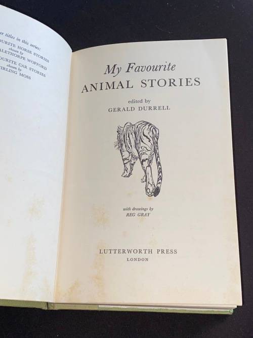 MY FAVOURITE ANIMAL STORIES CHOSEN BY GERALD DURRELL