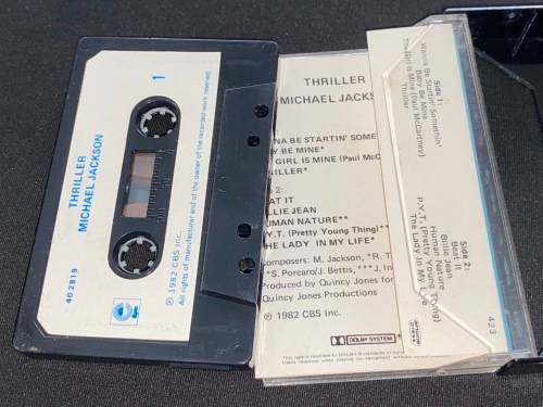MICHAEL JACKSON THRILLER CASSETTE TAPE 1982 SOUTH AFRICA